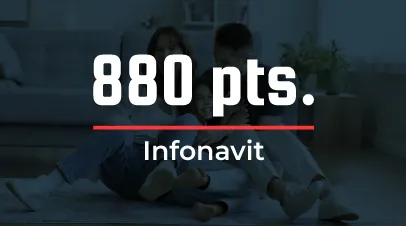  880 puntos Infonavit