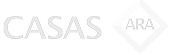 Logo de Casas ARA en color blanco