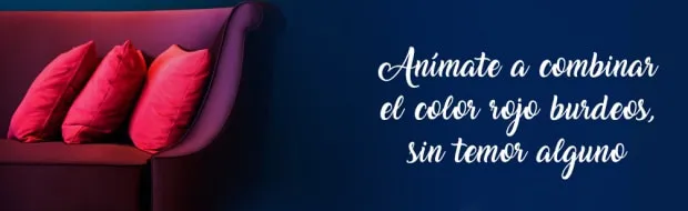Anímate a combinar el color rojo burdeos, sin temor alguno